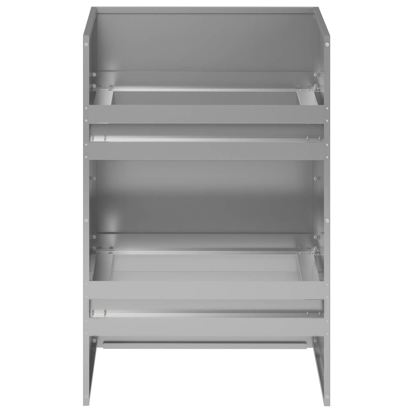 Sodo vazonas Sidabrinė 40 x 40 x 60 cm Galvanizuotas plienas