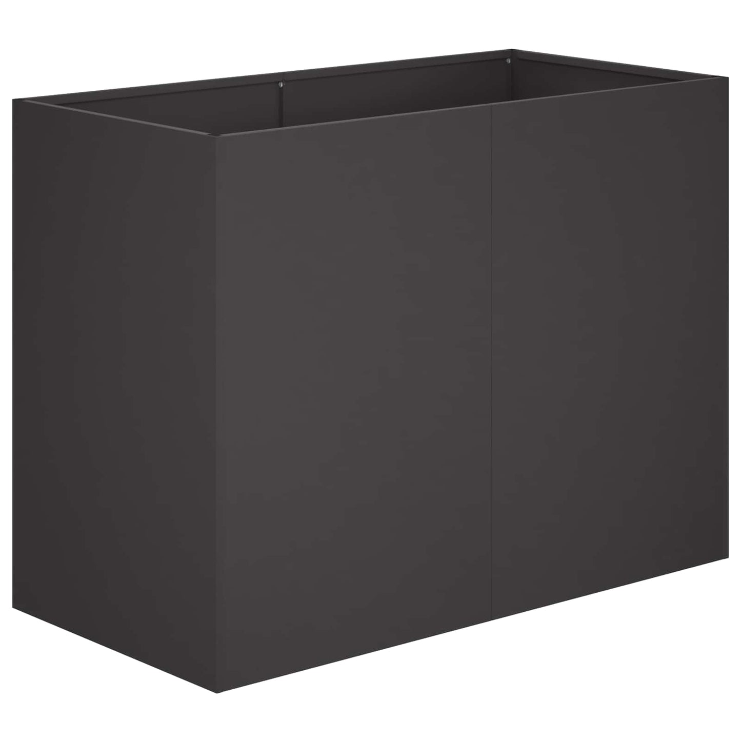 Sodo vazonas Juoda 80 x 40 x 60 cm Šaltai valcuotas plienas