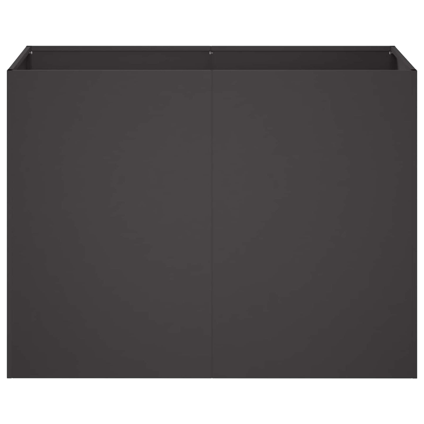 Sodo vazonas Juoda 80 x 40 x 60 cm Šaltai valcuotas plienas