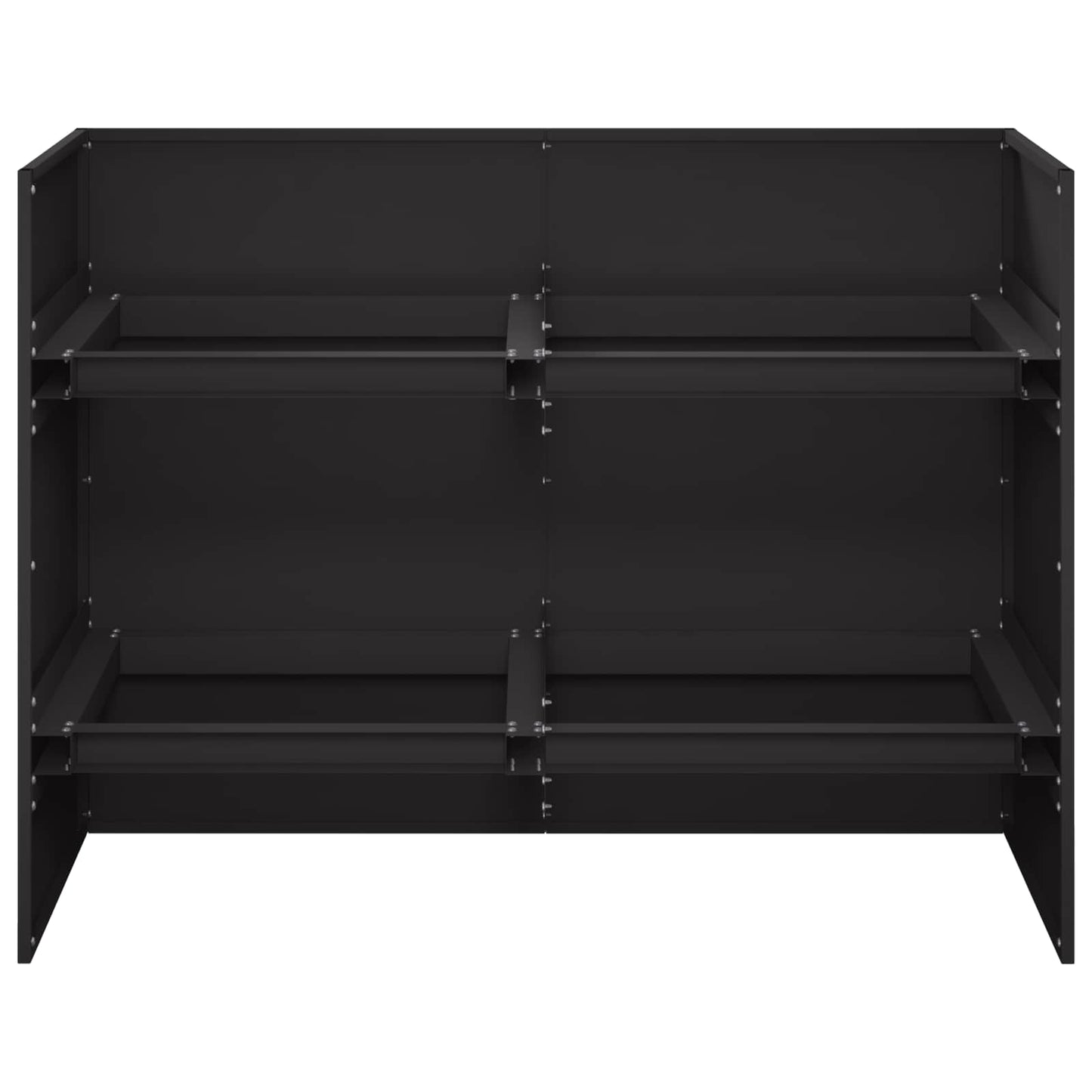 Sodo vazonas Juoda 80 x 40 x 60 cm Šaltai valcuotas plienas