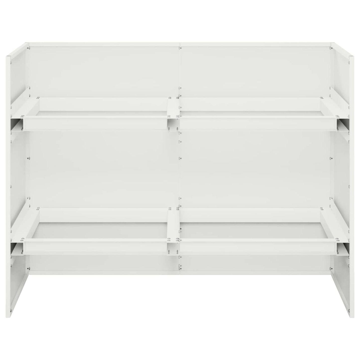 Sodo vazonas Balta 80 x 40 x 60 cm Šaltai valcuotas plienas