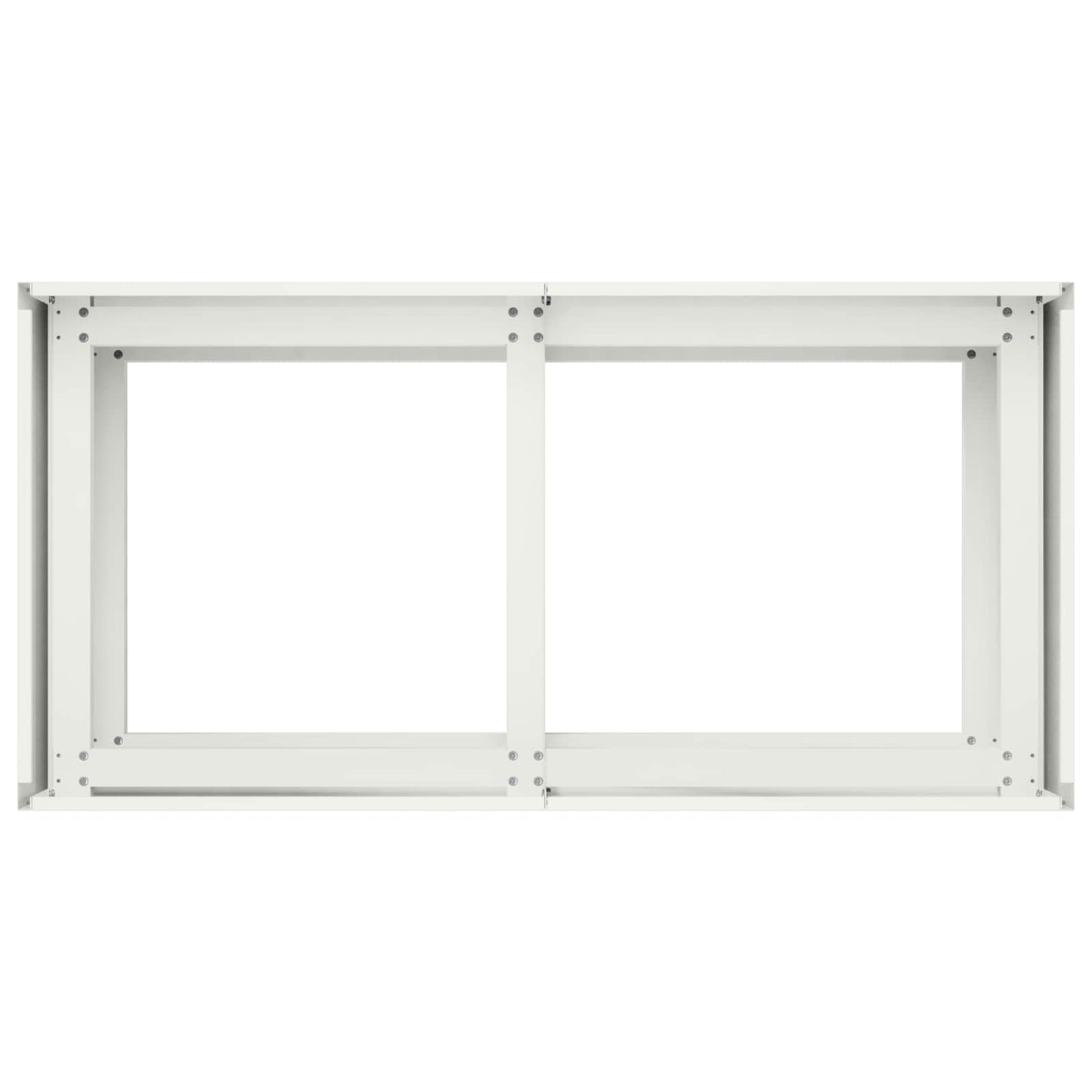 Sodo vazonas Balta 80 x 40 x 60 cm Šaltai valcuotas plienas