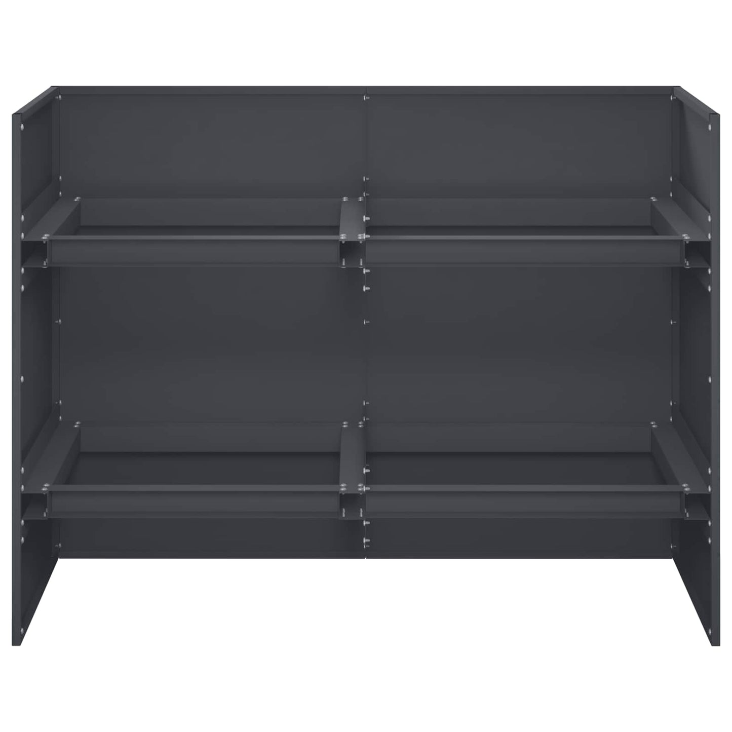 Sodo vazonas Antracito 80 x 40 x 60 cm Šaltai valcuotas plienas