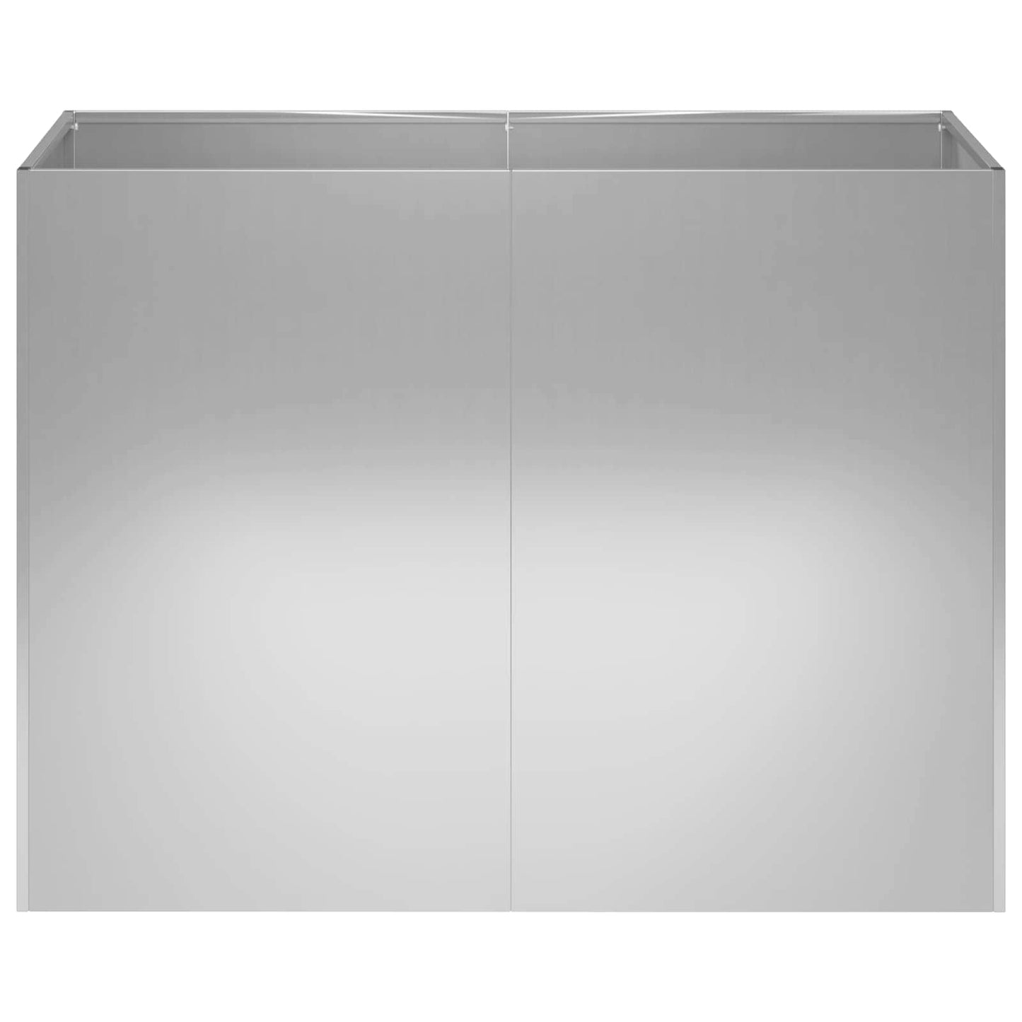 Sodo vazonas Sidabrinė 80 x 40 x 60 cm Galvanizuotas plienas