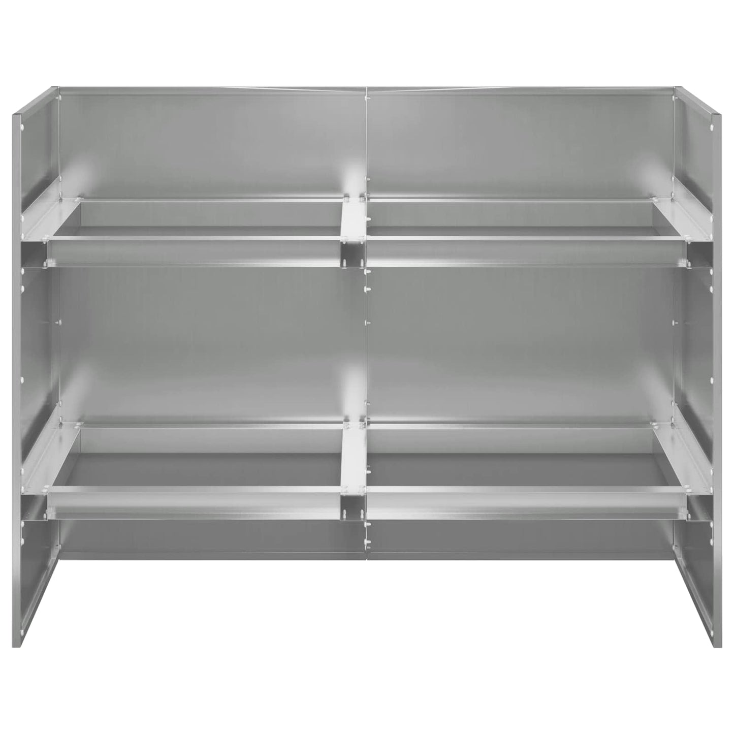 Sodo vazonas Sidabrinė 80 x 40 x 60 cm Galvanizuotas plienas