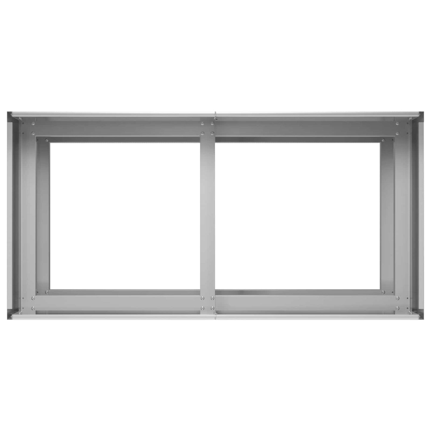 Sodo vazonas Sidabrinė 80 x 40 x 60 cm Galvanizuotas plienas
