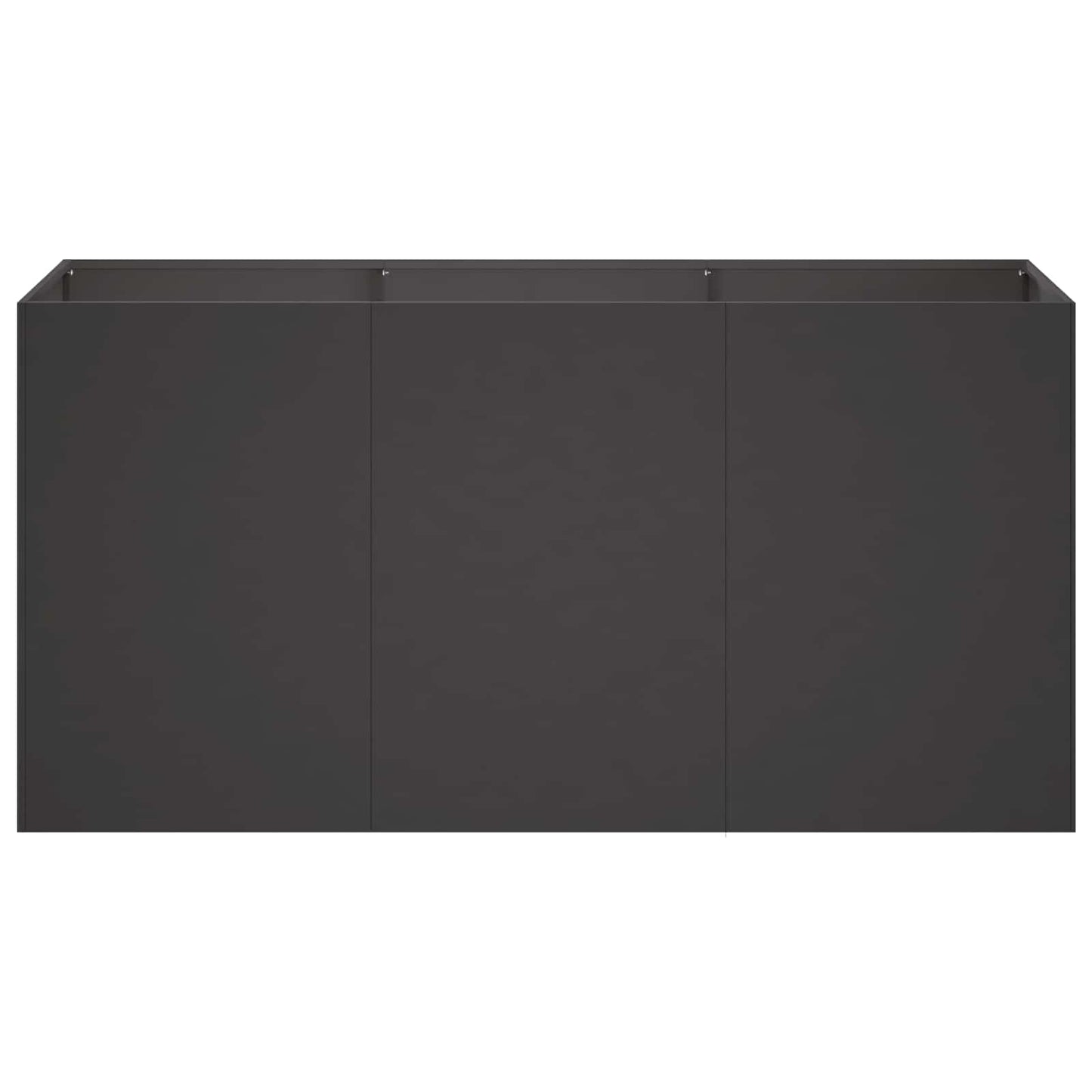 Sodo vazonas Juoda 120 x 40 x 60 cm Šaltai valcuotas plienas