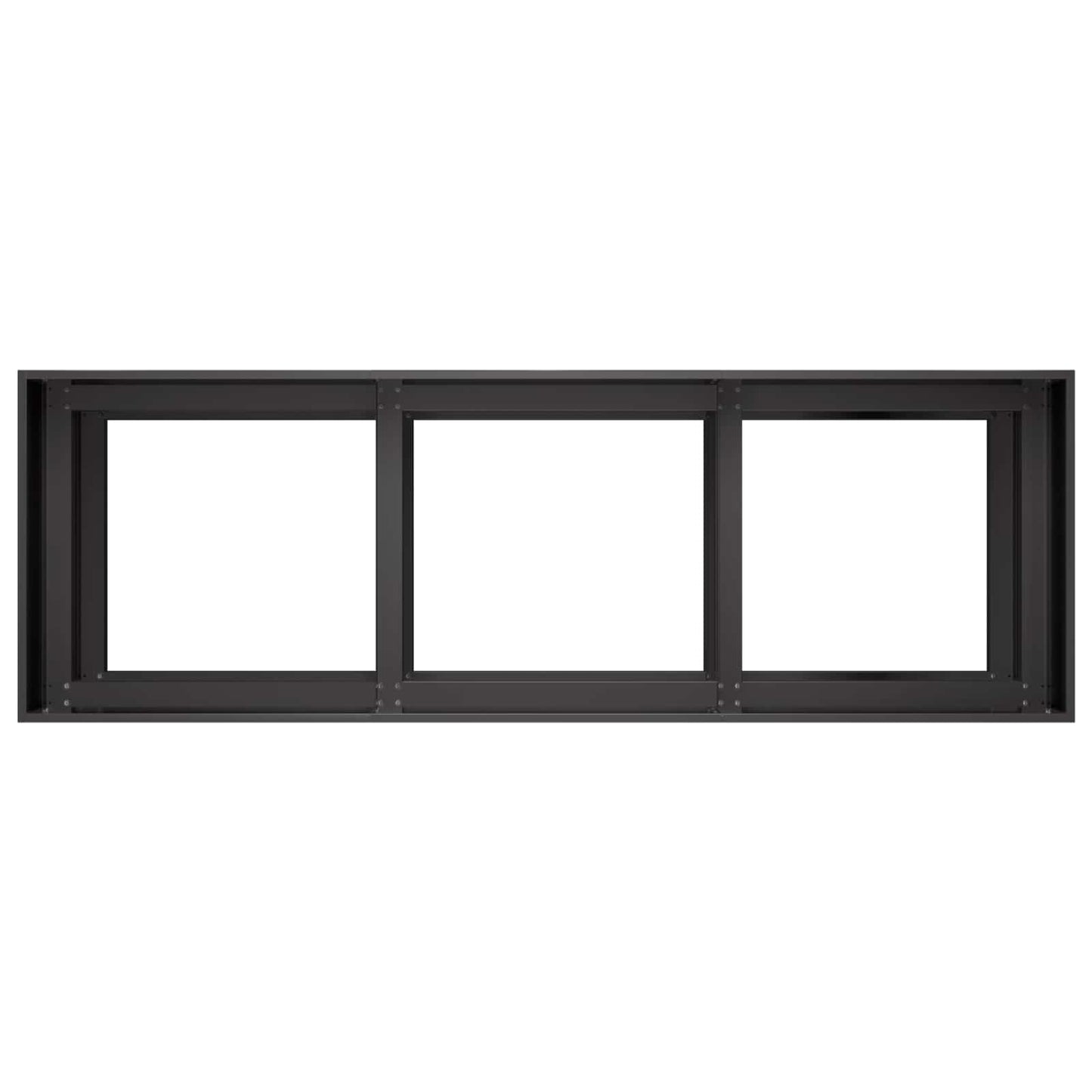 Sodo vazonas Juoda 120 x 40 x 60 cm Šaltai valcuotas plienas