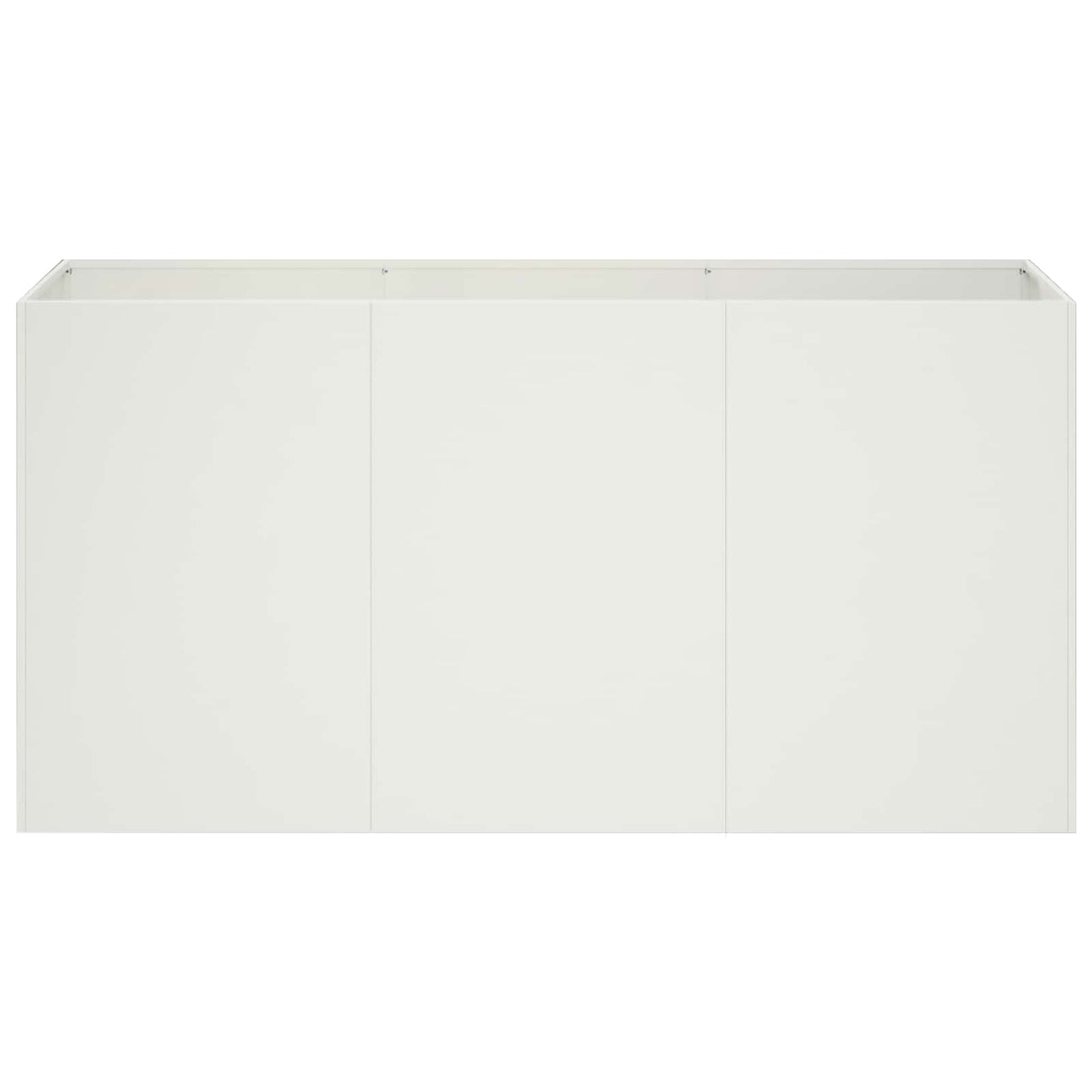Sodo vazonas Balta 120 x 40 x 60 cm Šaltai valcuotas plienas