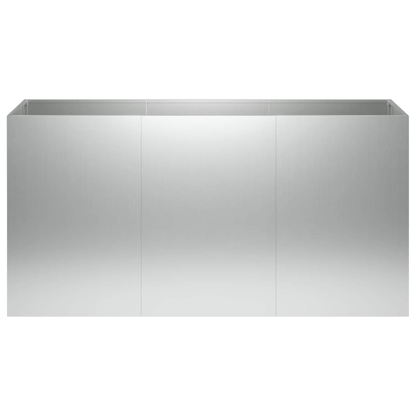 Sodo vazonas Sidabrinė 120 x 40 x 60 cm Galvanizuotas plienas