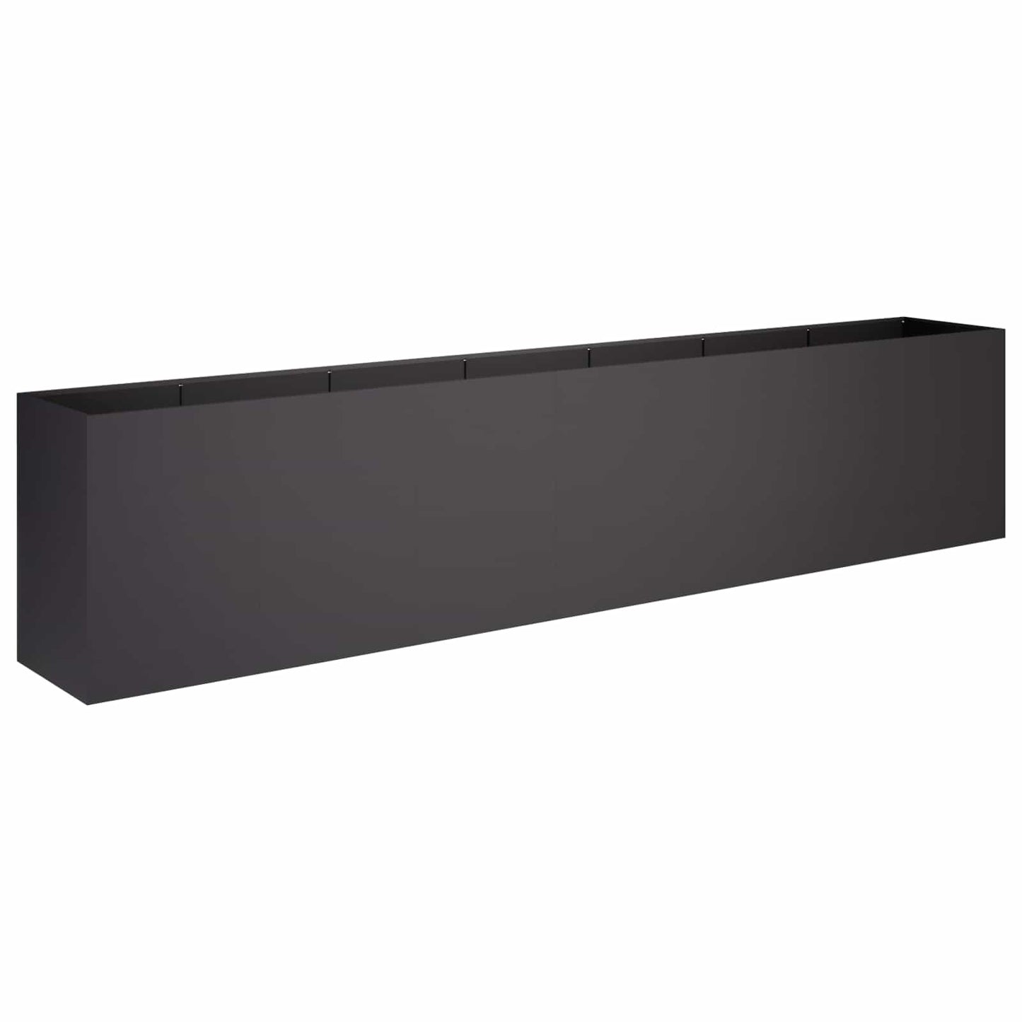 Sodo vazonas Juoda 280 x 40 x 60 cm Šaltai valcuotas plienas