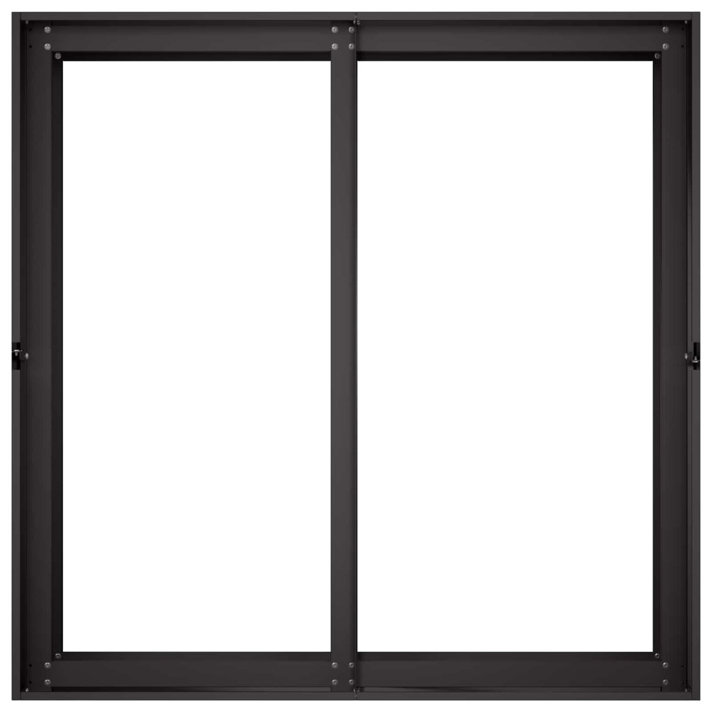 Sodo vazonas Juoda 80 x 80 x 60 cm Šaltai valcuotas plienas