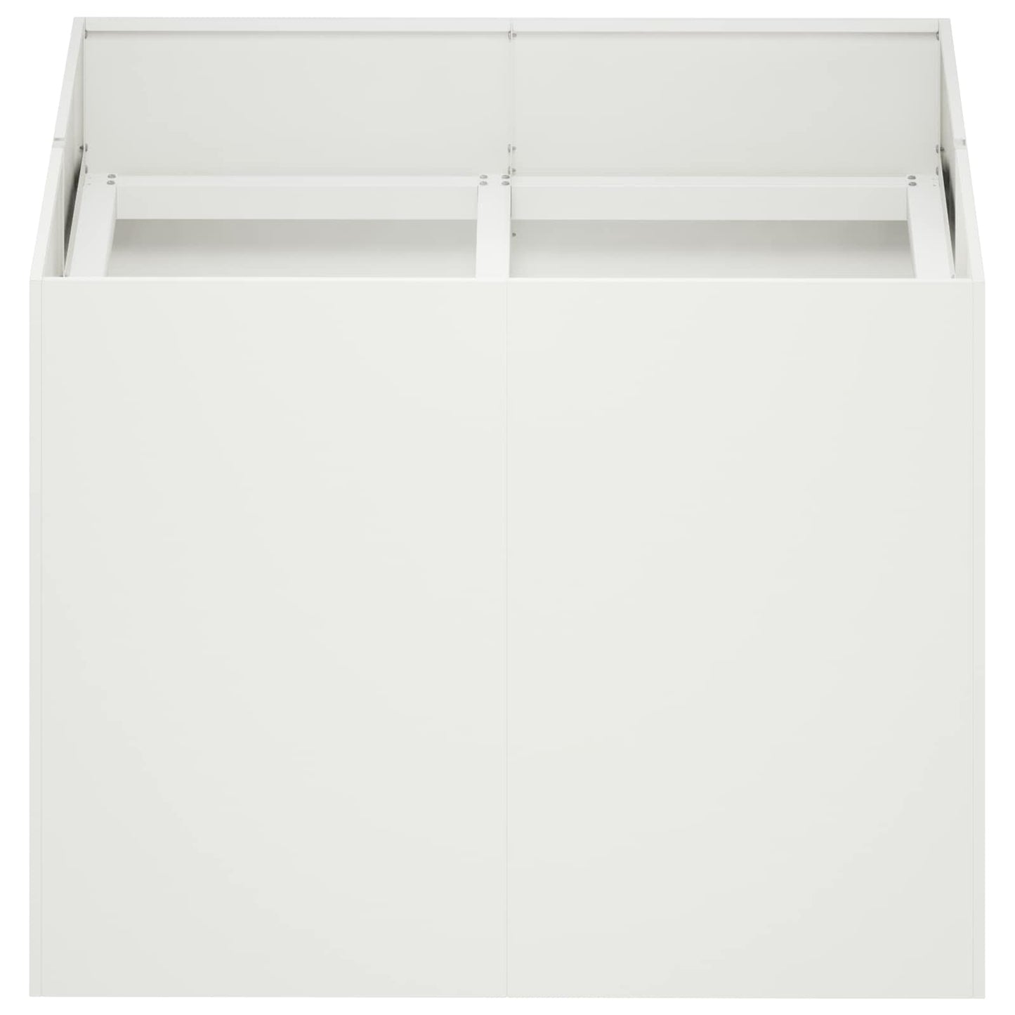 Sodo vazonas Balta 80 x 80 x 60 cm Šaltai valcuotas plienas