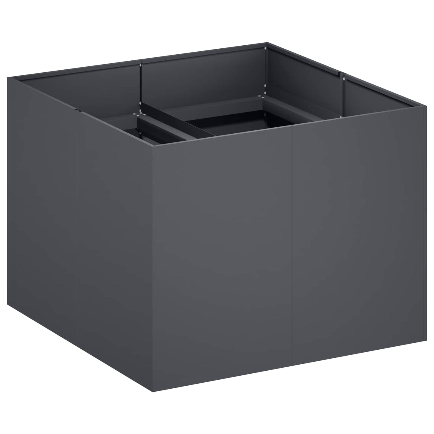Sodo vazonas Antracito 80 x 80 x 60 cm Šaltai valcuotas plienas
