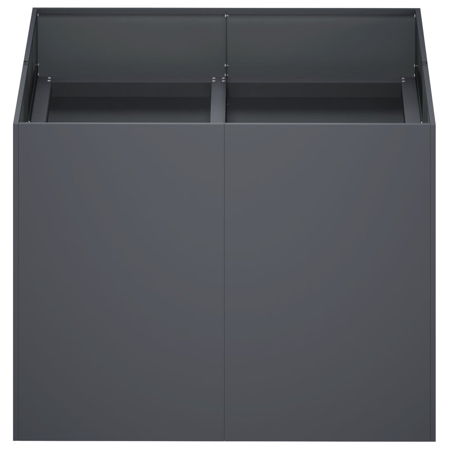 Sodo vazonas Antracito 80 x 80 x 60 cm Šaltai valcuotas plienas