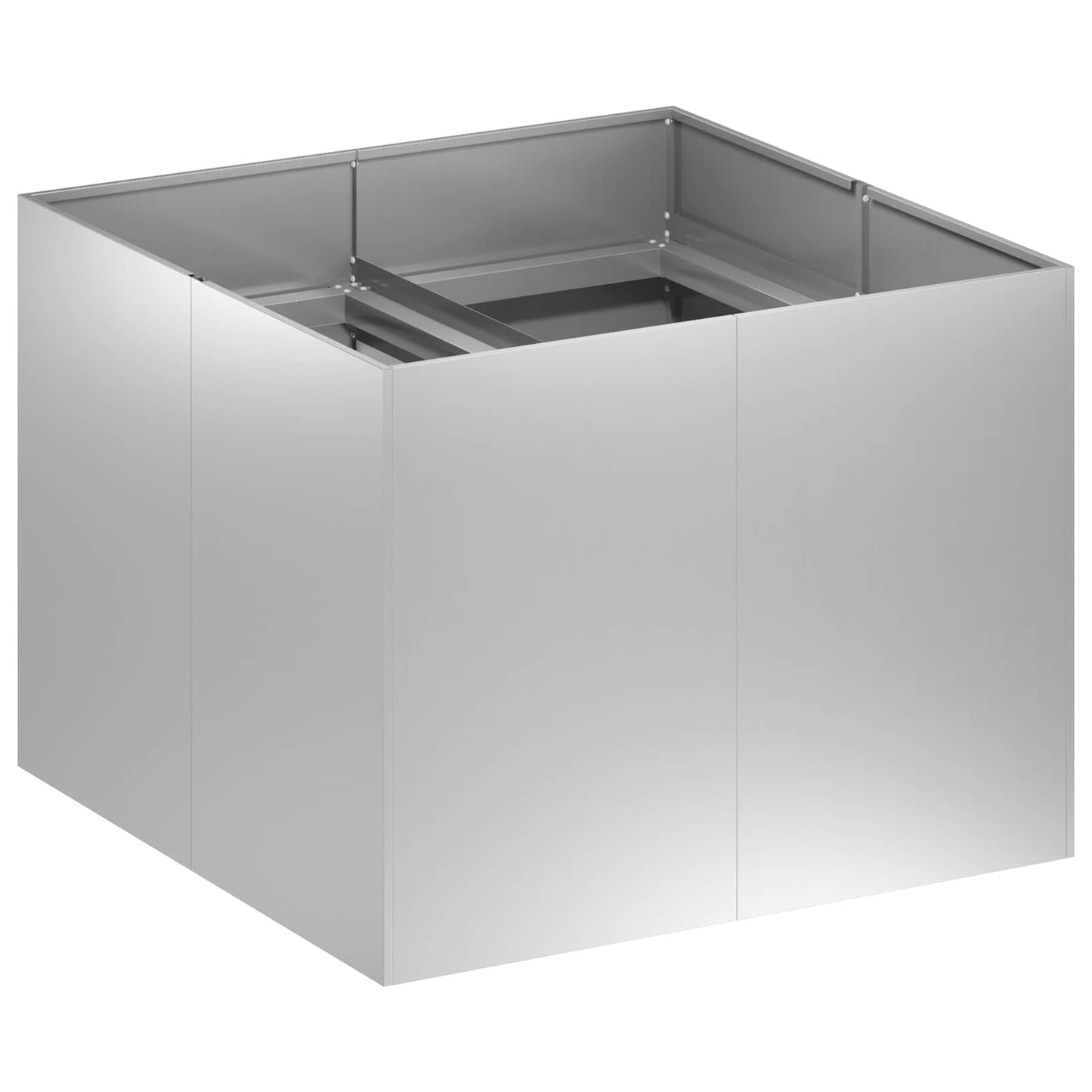 Sodo vazonas Sidabrinė 80 x 80 x 60 cm Galvanizuotas plienas