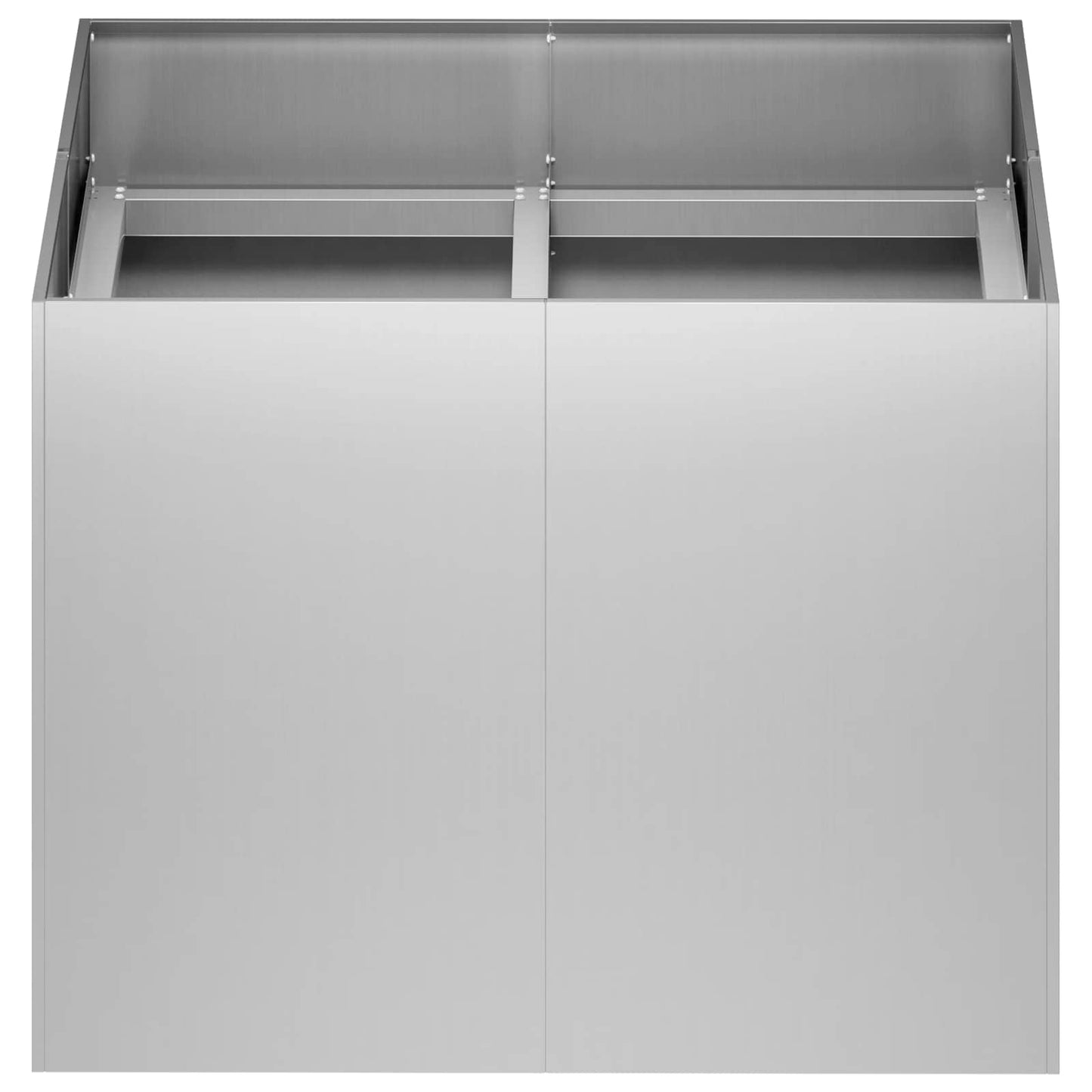 Sodo vazonas Sidabrinė 80 x 80 x 60 cm Galvanizuotas plienas
