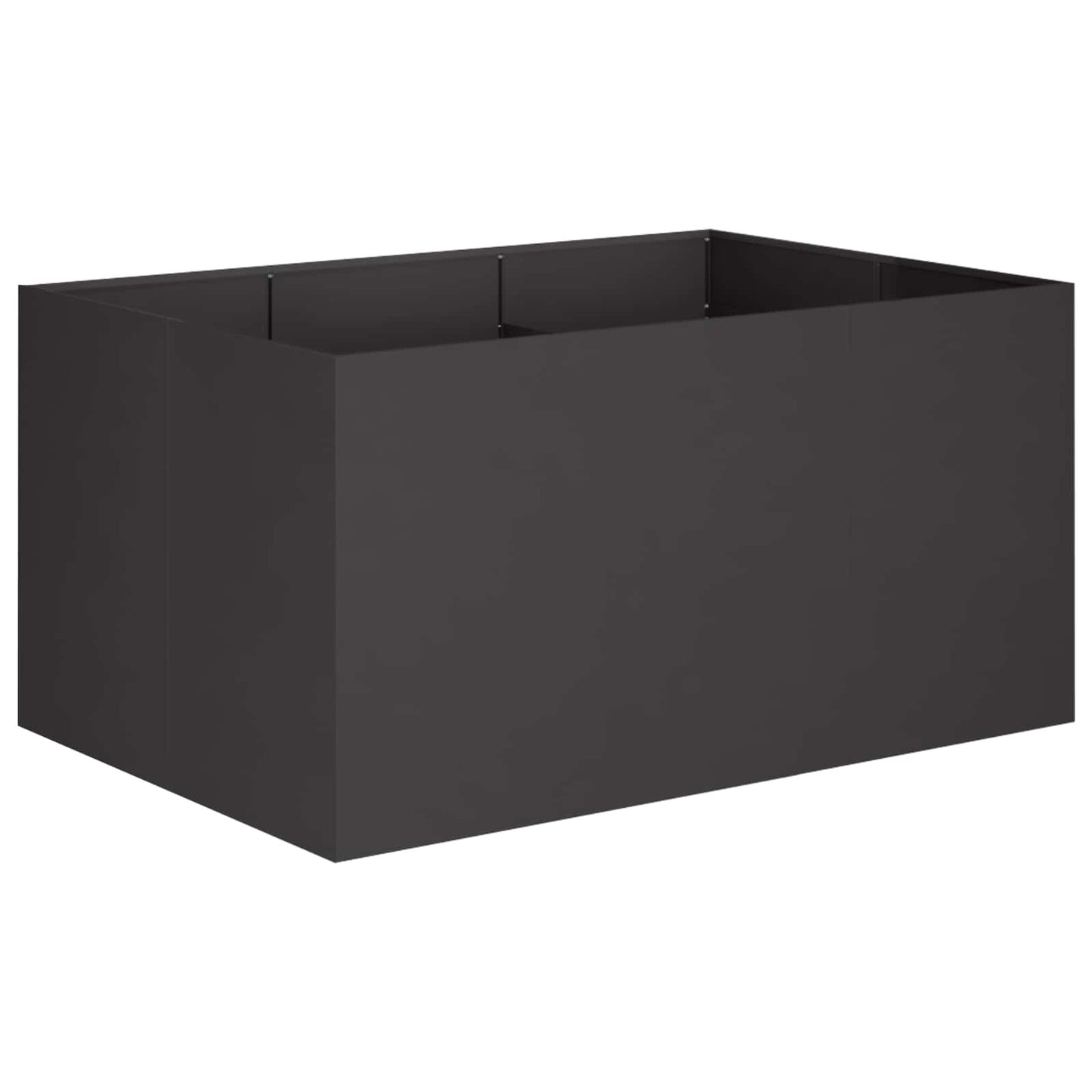 Sodo vazonas Juoda 120 x 80 x 60 cm Šaltai valcuotas plienas