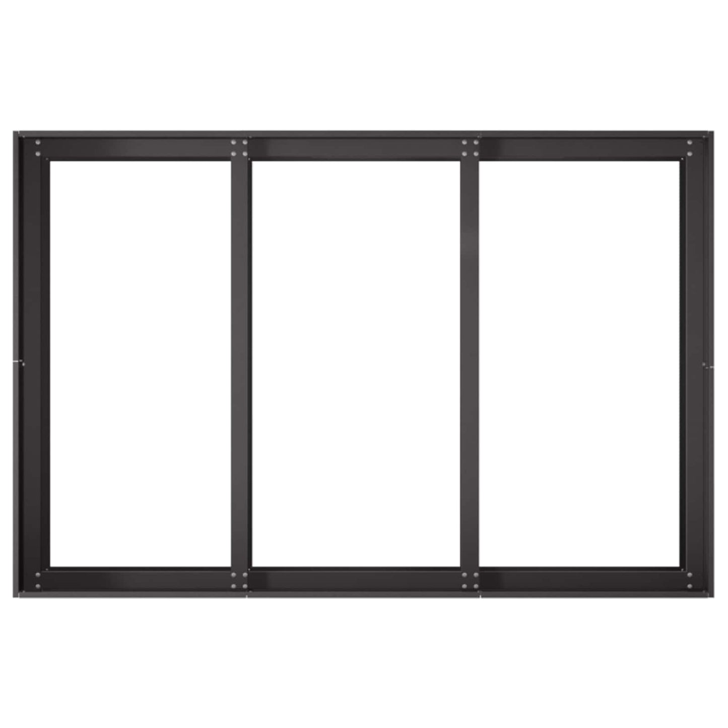 Sodo vazonas Juoda 120 x 80 x 60 cm Šaltai valcuotas plienas