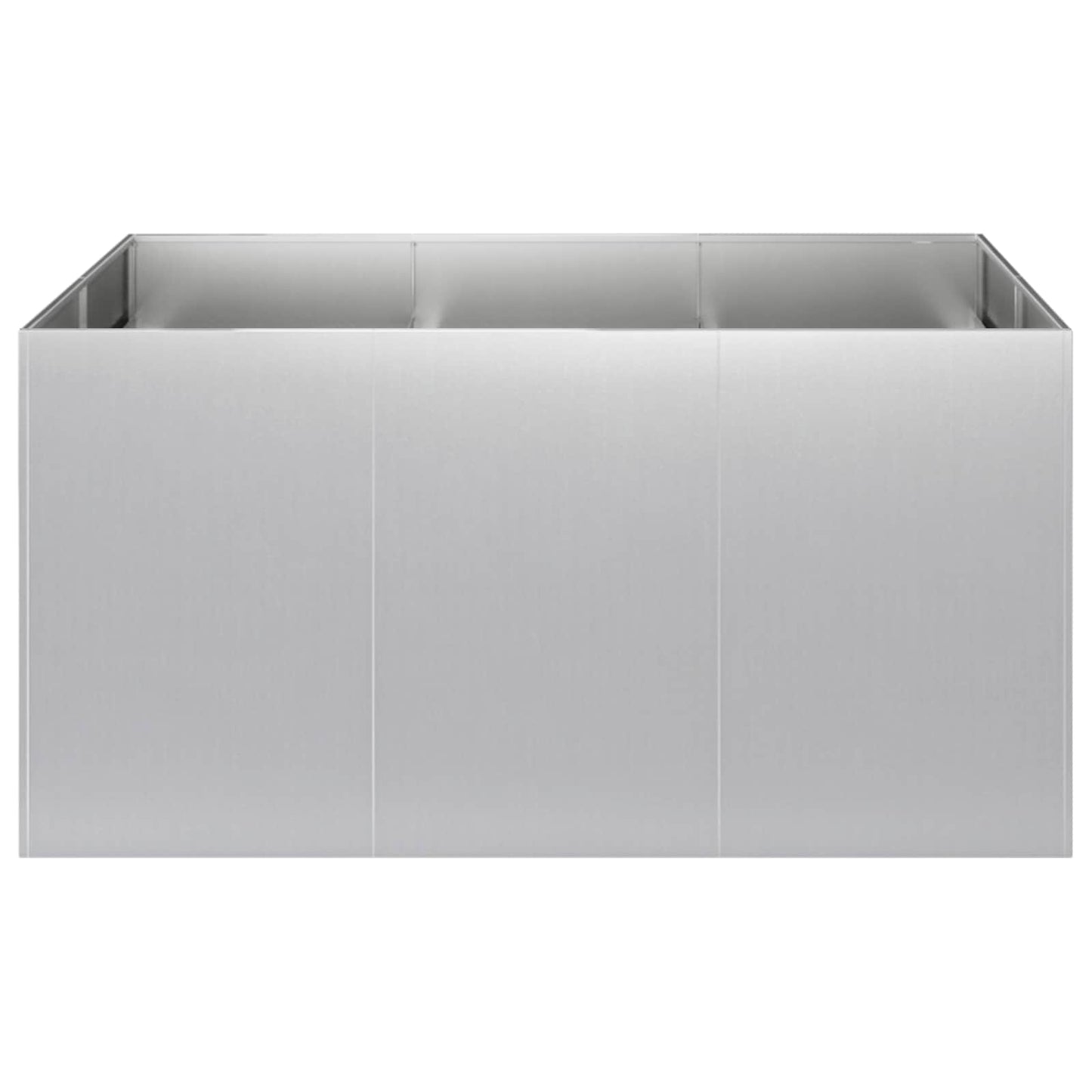Sodo vazonas Sidabrinė 120 x 80 x 60 cm Galvanizuotas plienas