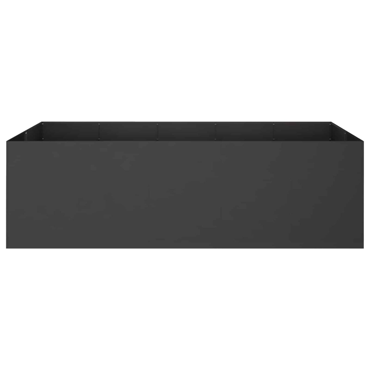 Sodo vazonas Juoda 200 x 80 x 60 cm Šaltai valcuotas plienas