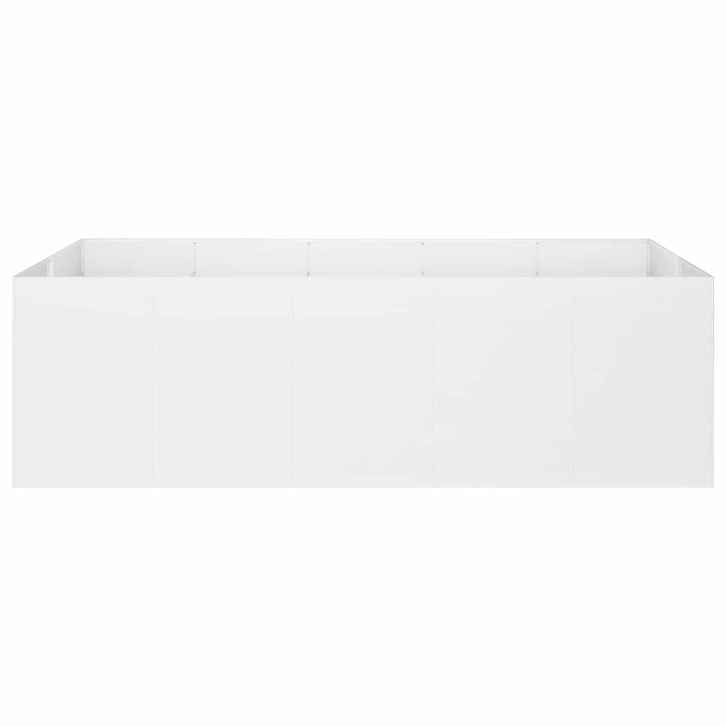 Sodo vazonas Balta 200 x 80 x 60 cm Šaltai valcuotas plienas