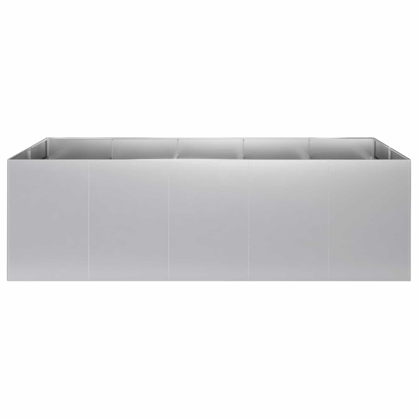 Sodo vazonas Sidabrinė 200 x 80 x 60 cm Galvanizuotas plienas