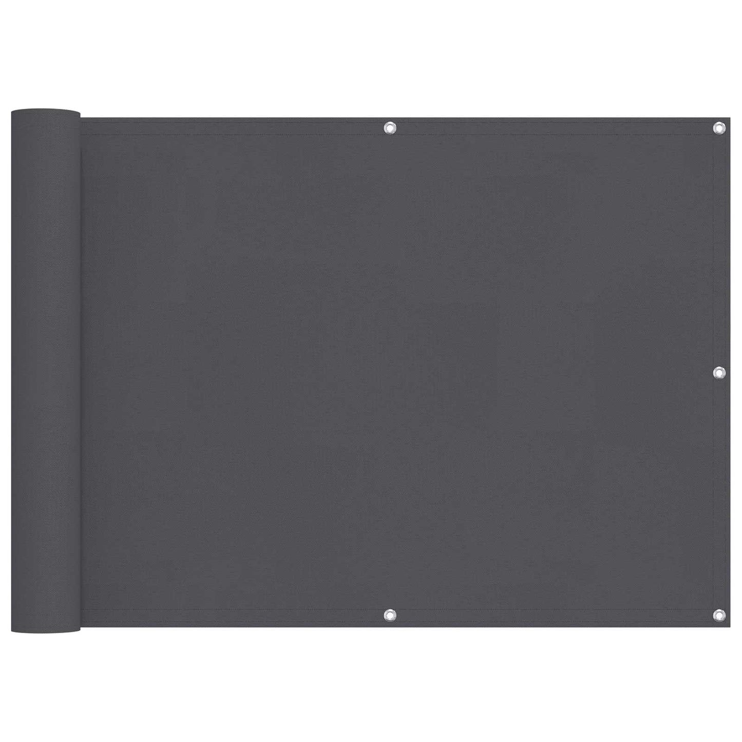 Balkono Ekranas Antracitas 75 x 200 cm PU dengtas oksfordas alu