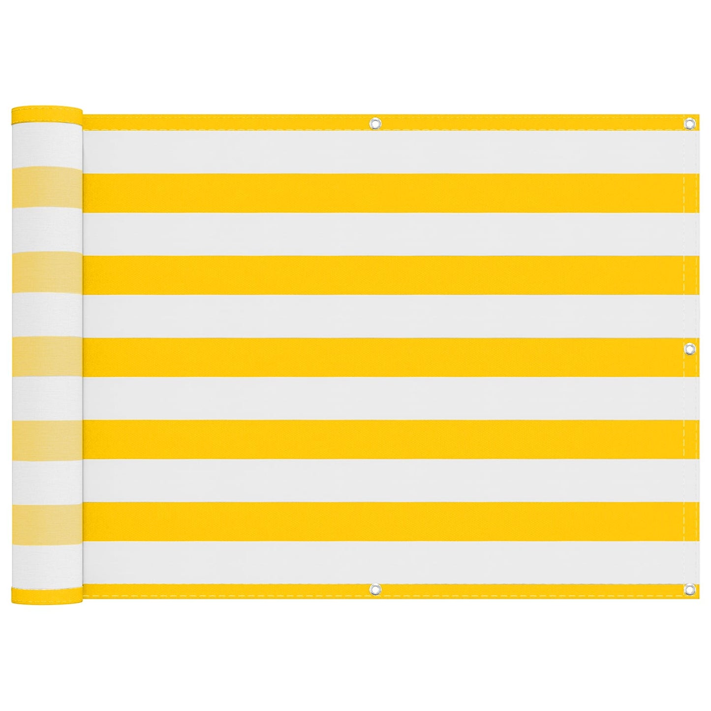 Balkono Ekranas Geltona ir balta 75 x 200 cm