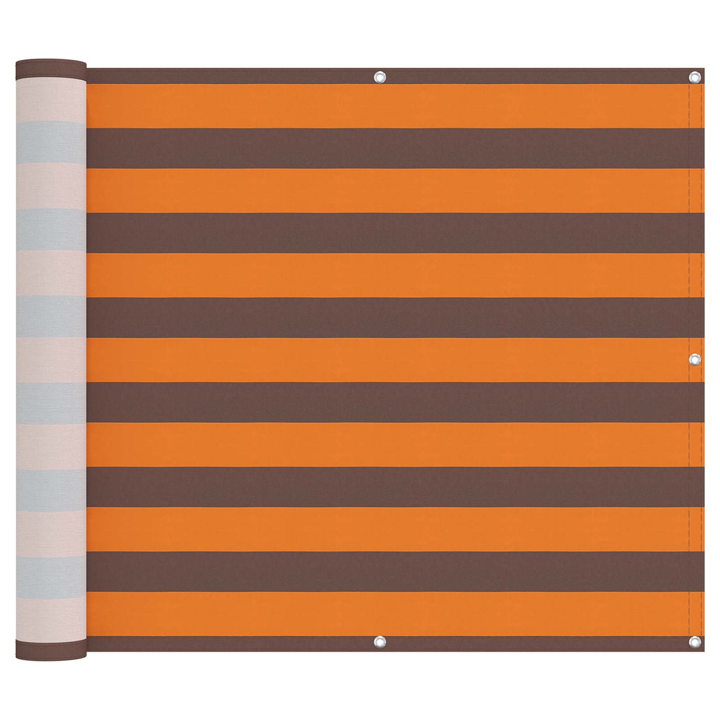 Balkono Ekranas Oranžinė ir ruda 100 x 1000 cm Oksfordo audinys