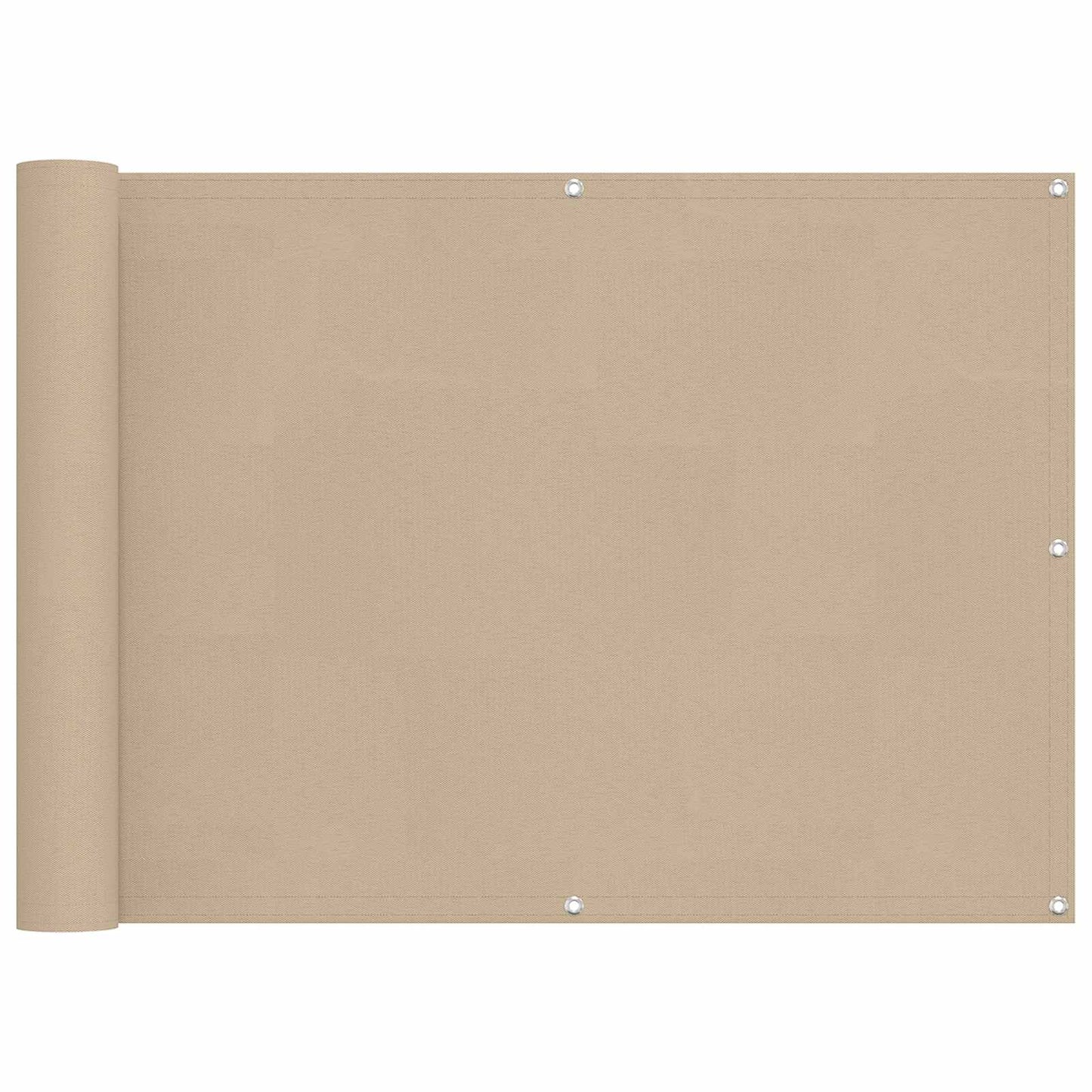 Balkono Ekranas Smėlio 75 x 200 cm PU dengtas oksfordas alu