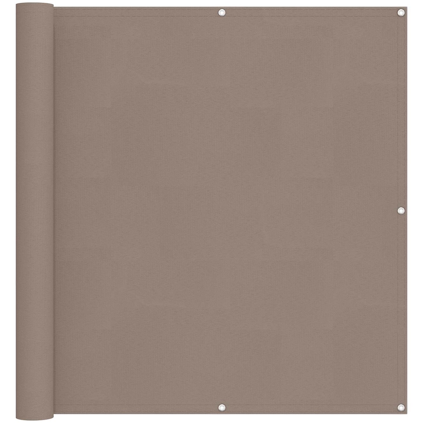 Balkono Ekranas Taupe 110 x 500 cm Oksfordo audinys