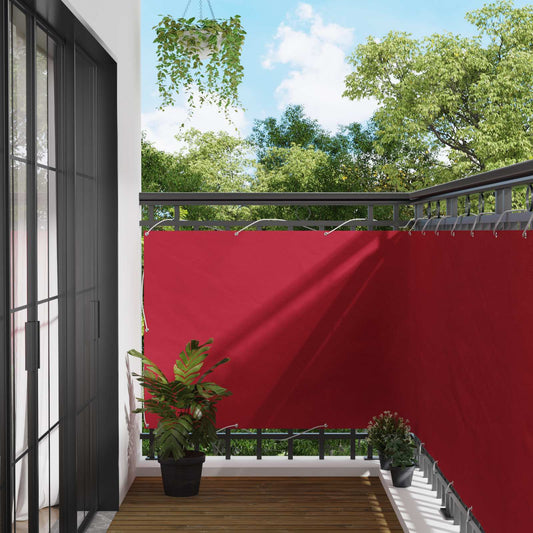 Balkono Ekranas Raudona 110 x 300 cm Oksfordo audinys