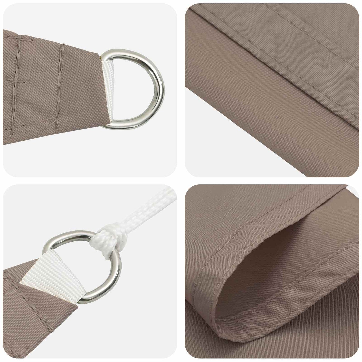 Saulės burė Taupe 6 x 2 m 100% poliesteris Oksfordas