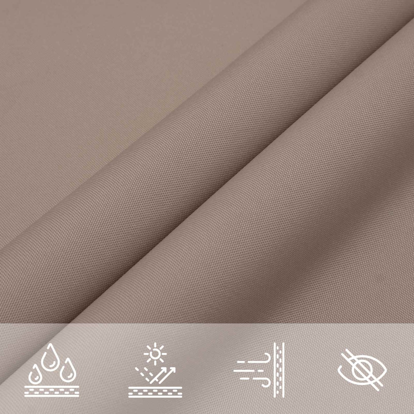 Saulės burė Taupe 6 x 2,5 m 100% poliesteris Oksfordas