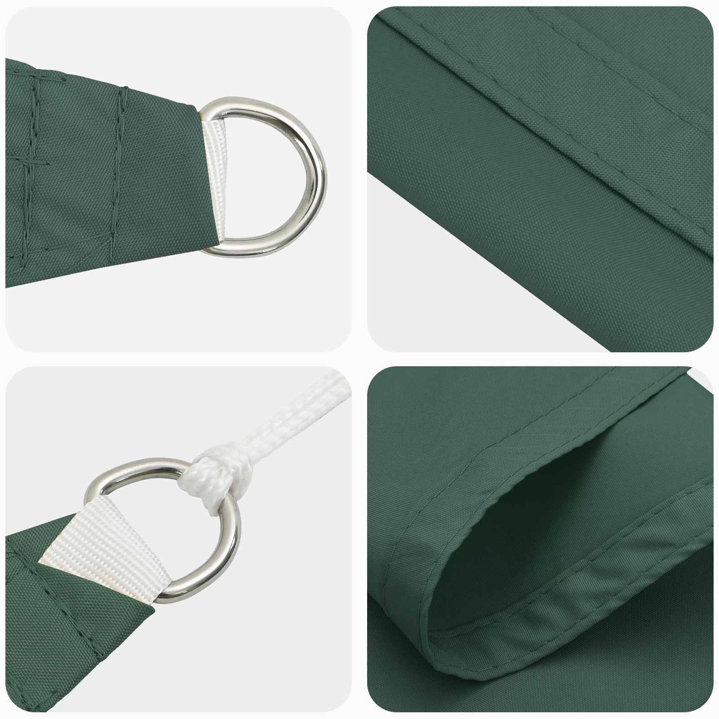 Saulės burė Tamsiai žalia 6 x 2,5 m 100% poliesteris Oksfordas