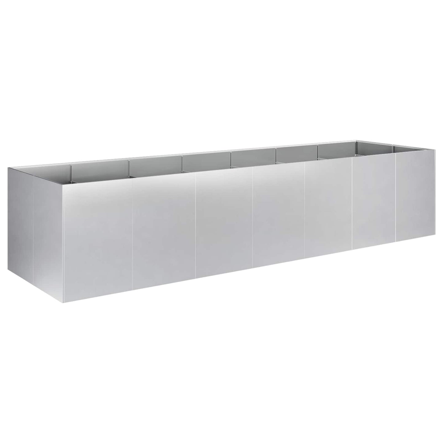 Sodo vazonas Sidabrinė 280 x 80 x 60 cm Galvanizuotas plienas