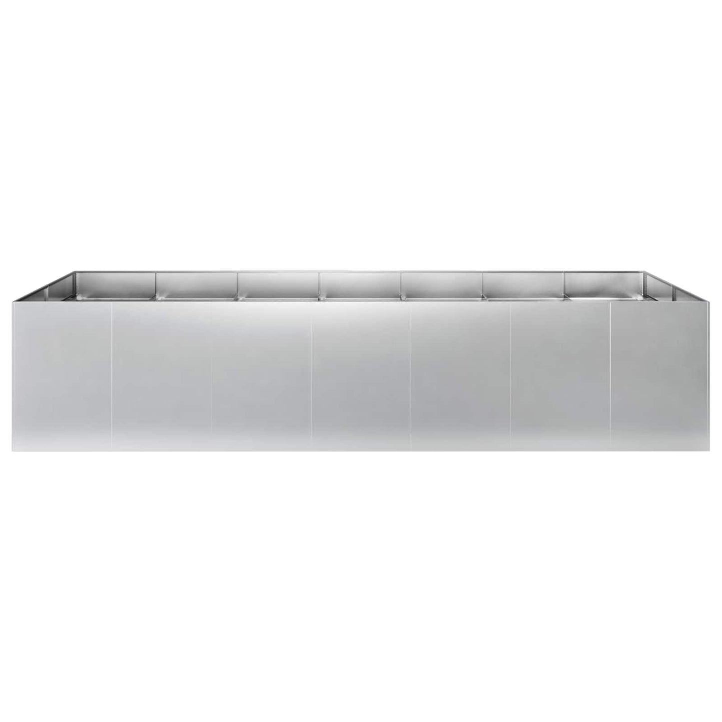 Sodo vazonas Sidabrinė 280 x 80 x 60 cm Galvanizuotas plienas
