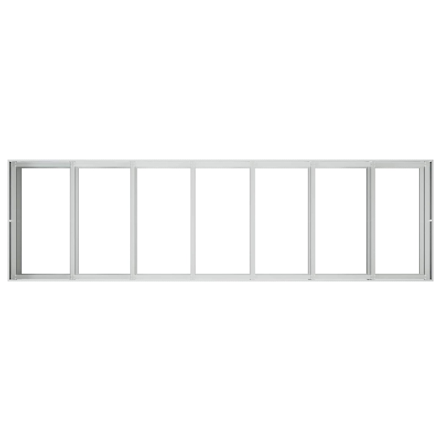 Sodo vazonas Sidabrinė 280 x 80 x 60 cm Galvanizuotas plienas