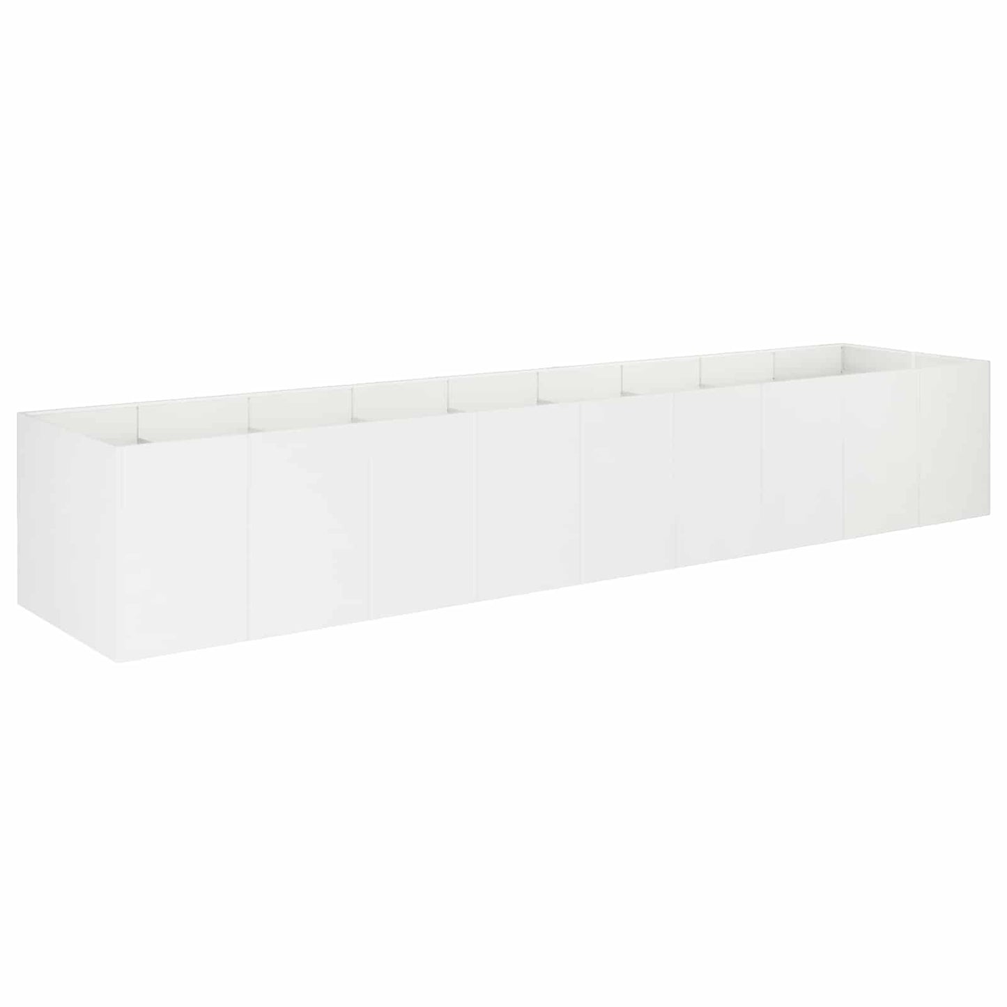 Sodo vazonas Balta 360 x 80 x 60 cm Šaltai valcuotas plienas