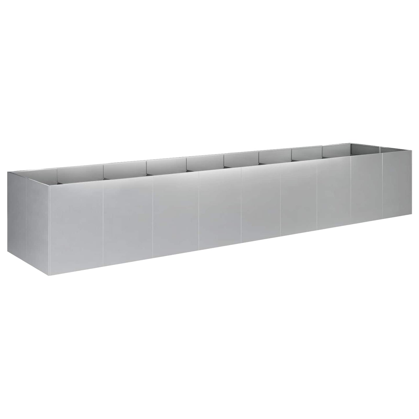 Sodo vazonas Sidabrinė 360 x 80 x 60 cm Galvanizuotas plienas
