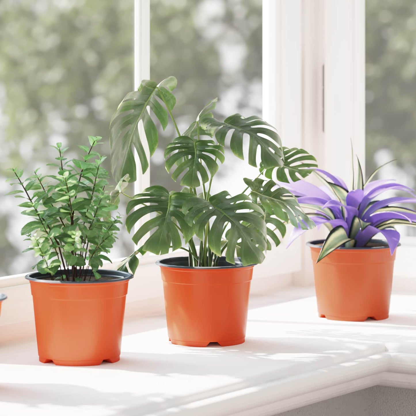 Gėlių vazonas 100 pcs Keramika Ø 15 x 12.5 cm Plastmasė