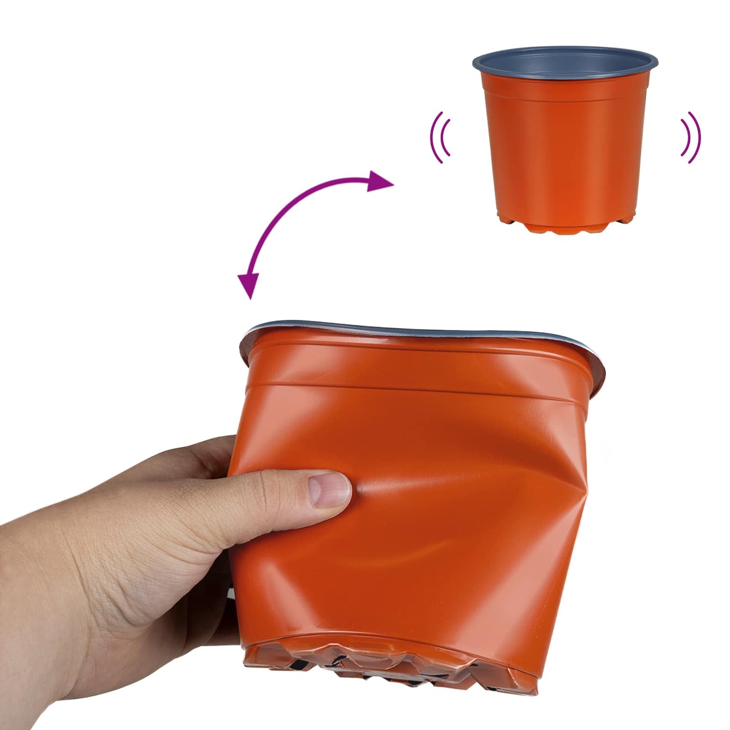 Gėlių vazonas 50 pcs Keramika Ø 15 x 12.5 cm Plastmasė