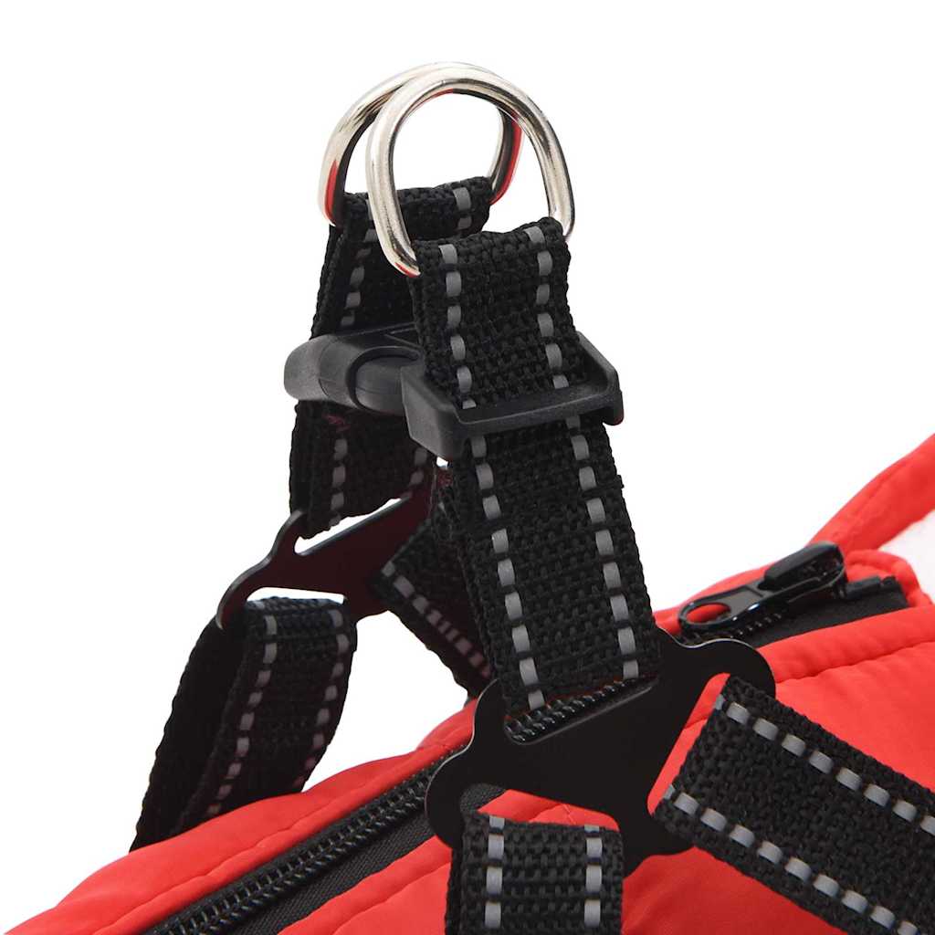 Šuns Kailinis su pavadėliu Raudona M Fleece ir poliesteris