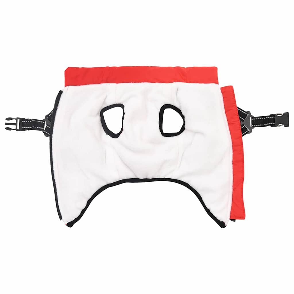 Šuns Kailinis su pavadėliu Raudona M Fleece ir poliesteris