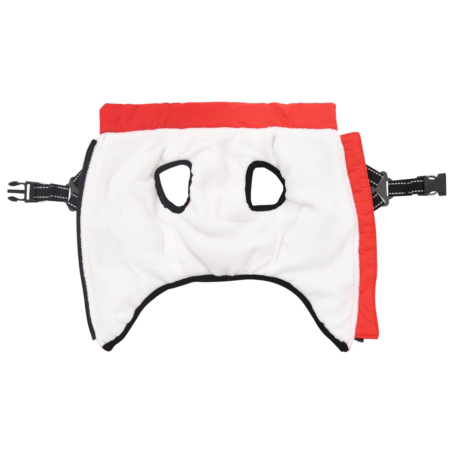 Šuns Kailinis su pavadėliu Raudona L Fleece ir poliesteris