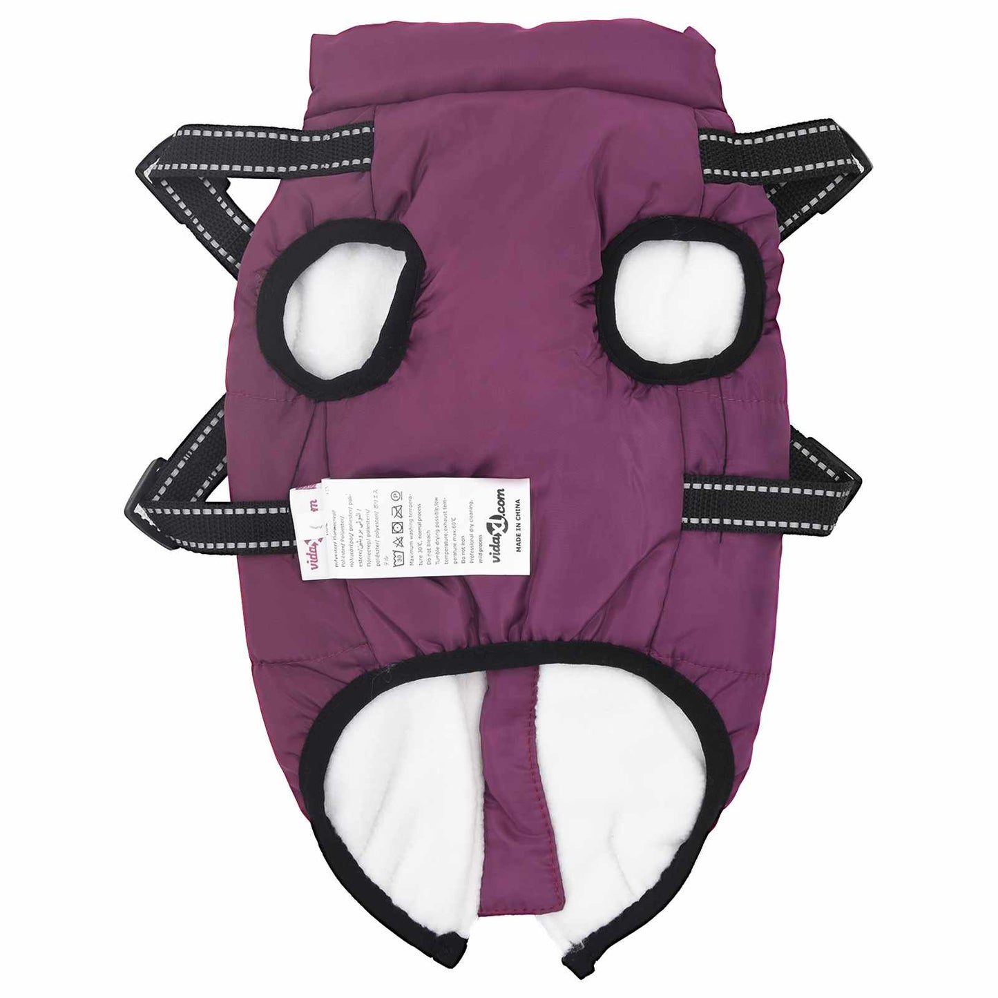 Šuns Kailinis su pavadėliu Violetinė XL Fleece ir poliesteris