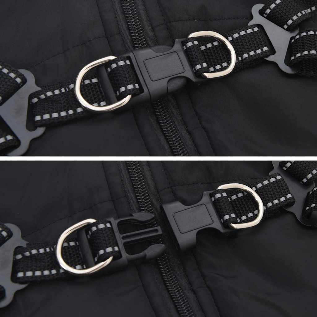 Šuns Kailinis su pavadėliu Juoda S Fleece ir poliesteris