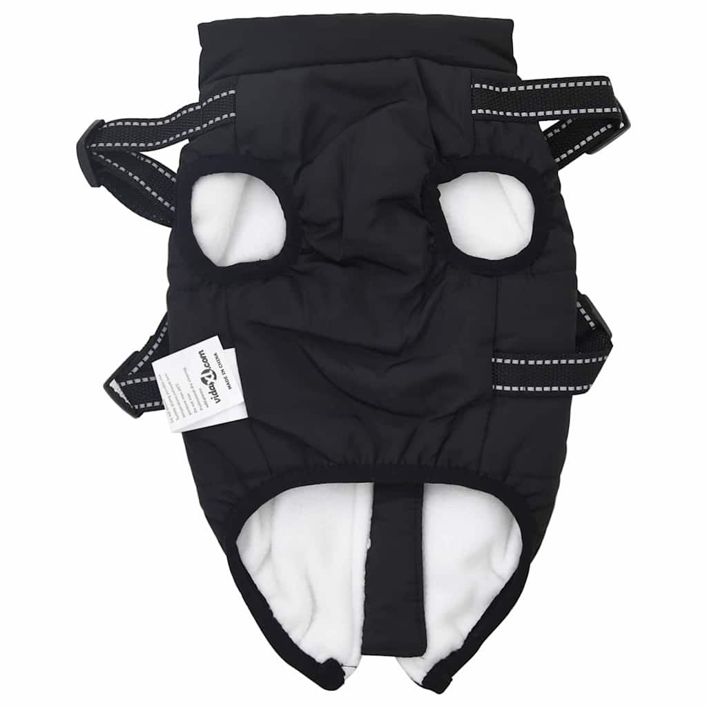 Šuns Kailinis su pavadėliu Juoda M Fleece ir poliesteris