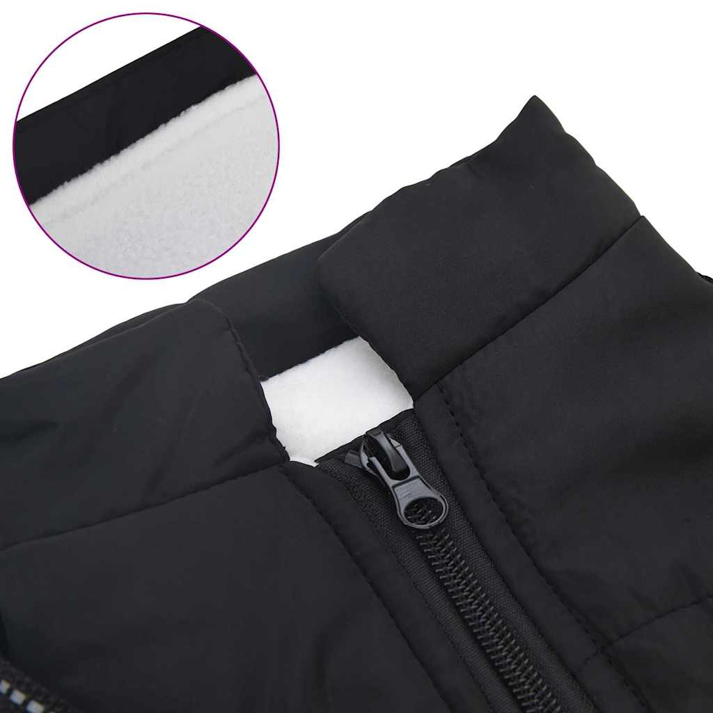 Šuns Kailinis su pavadėliu Juoda 2XL Fleece ir poliesteris